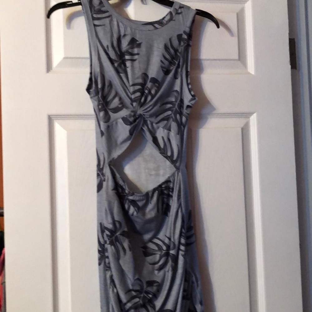 Summer dress with open front